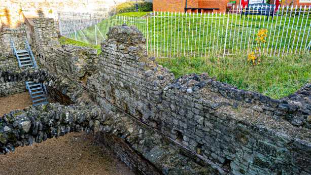 Ruinen der Burg von Southampton burg ausflug southampton kreuzfahrt